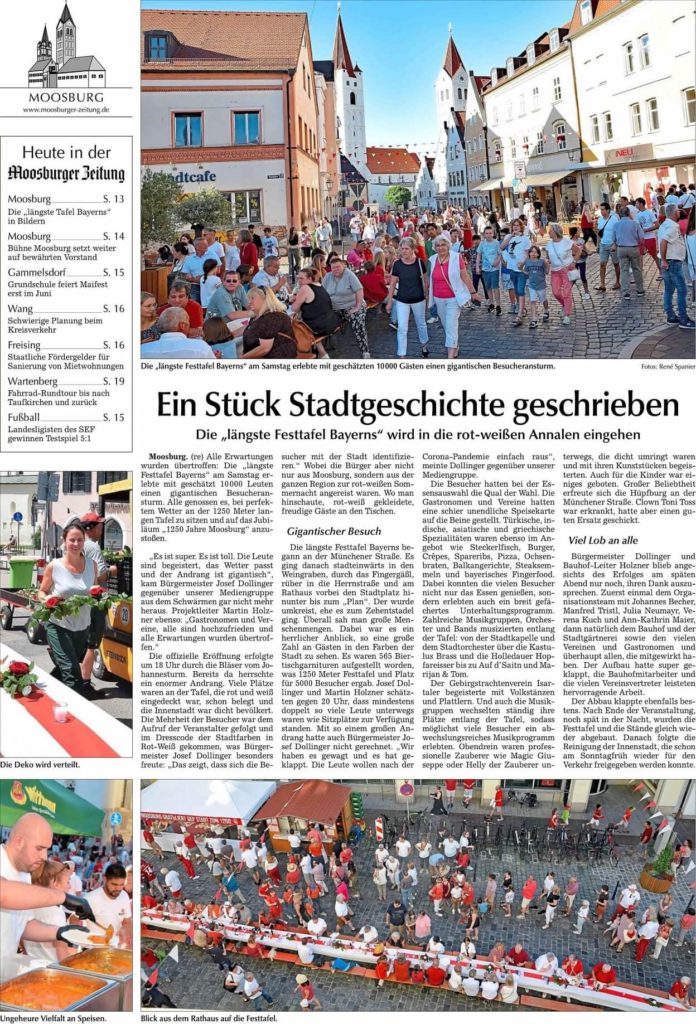 2022 06 27 Moosburger Zeitung Ein Stueck Stadtgeschichte geschrieben