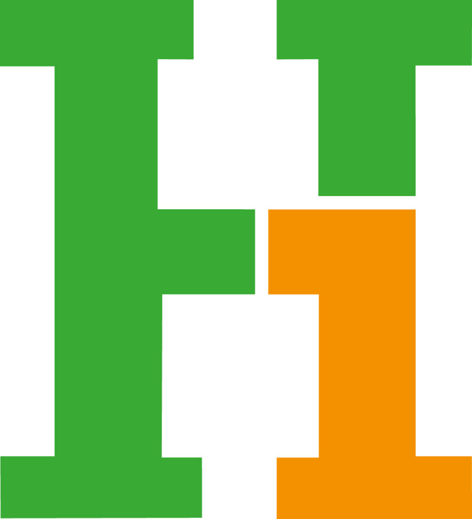 H1 Logo gruen orange