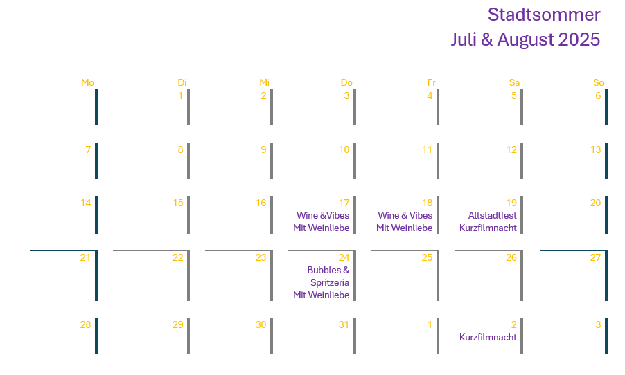Aktueller Kalender 2