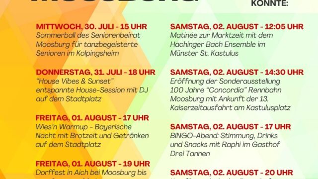 Diese Woche in Moosburg KW31 1