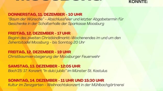 Diese Woche in Moosburg KW50