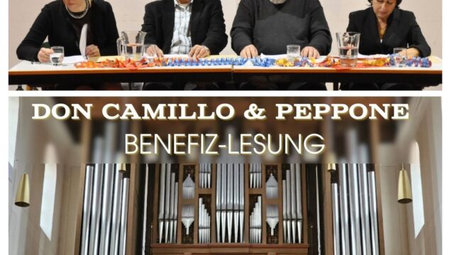 „Don Camillo und Peppone – Benefiz Lesung zu Gunsten der Orgelrenovierung