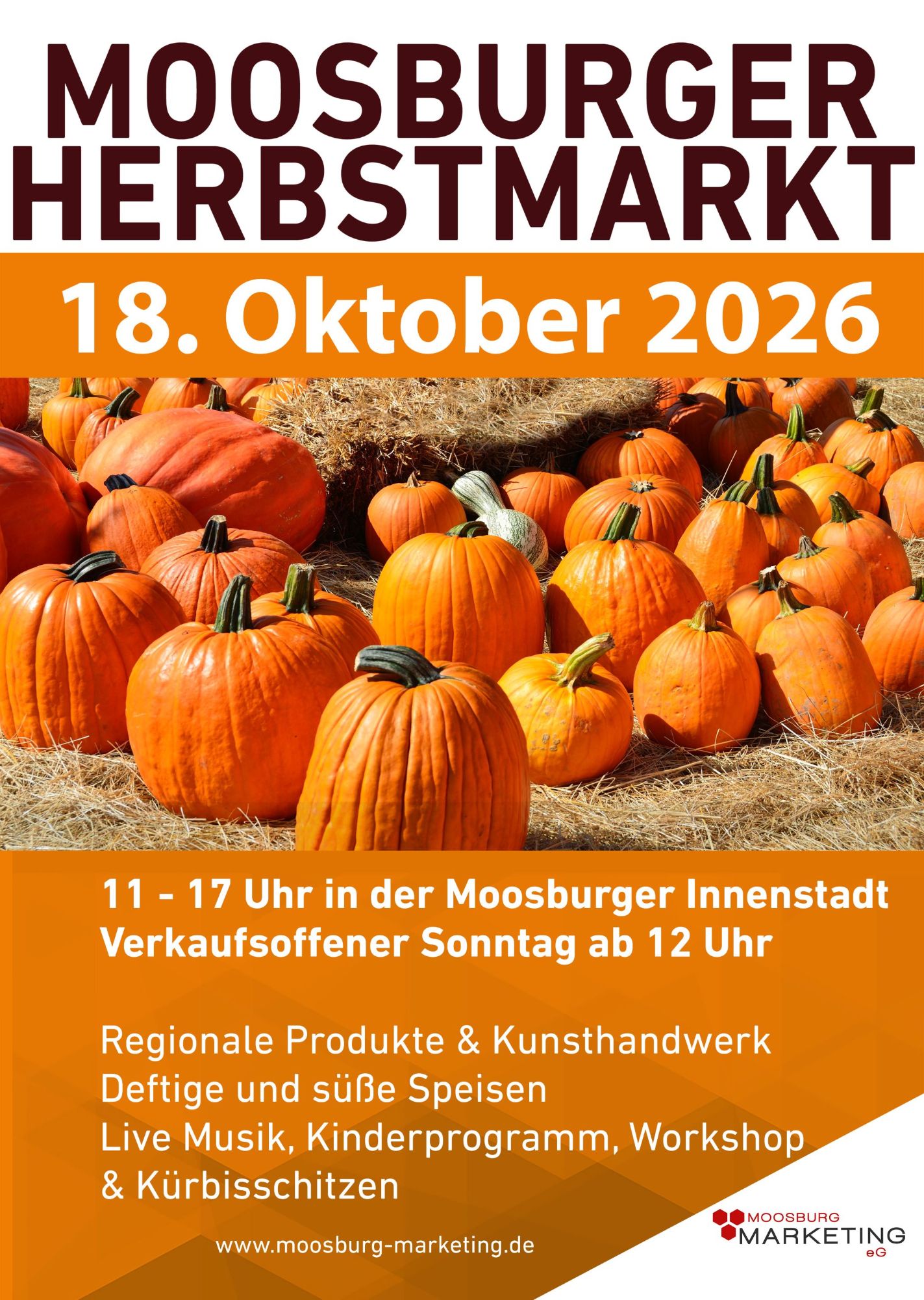 Plakat Herbstmarkt2026 mein Moosburg
